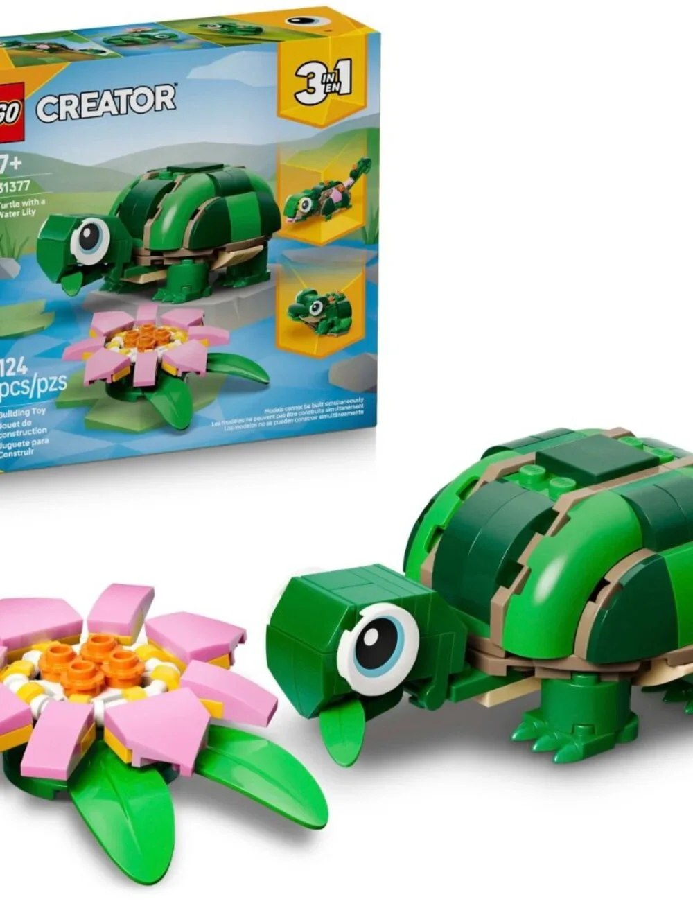 LEGO Creator 3-in-1 Turtle with a Water Lily 31377 | New & Sealed